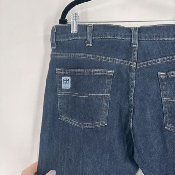 Tyndale Men's Cat 2 FRMC Fire‎ Resistant Denim Jeans Dark Wash Blue Size 35x34 - Picture 7 of 9